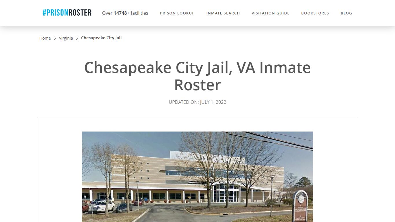 Chesapeake City Jail, VA Inmate Roster - Prisonroster